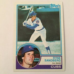 1983 Topps Ryne Sandberg Rookie Card RC #83 Nice